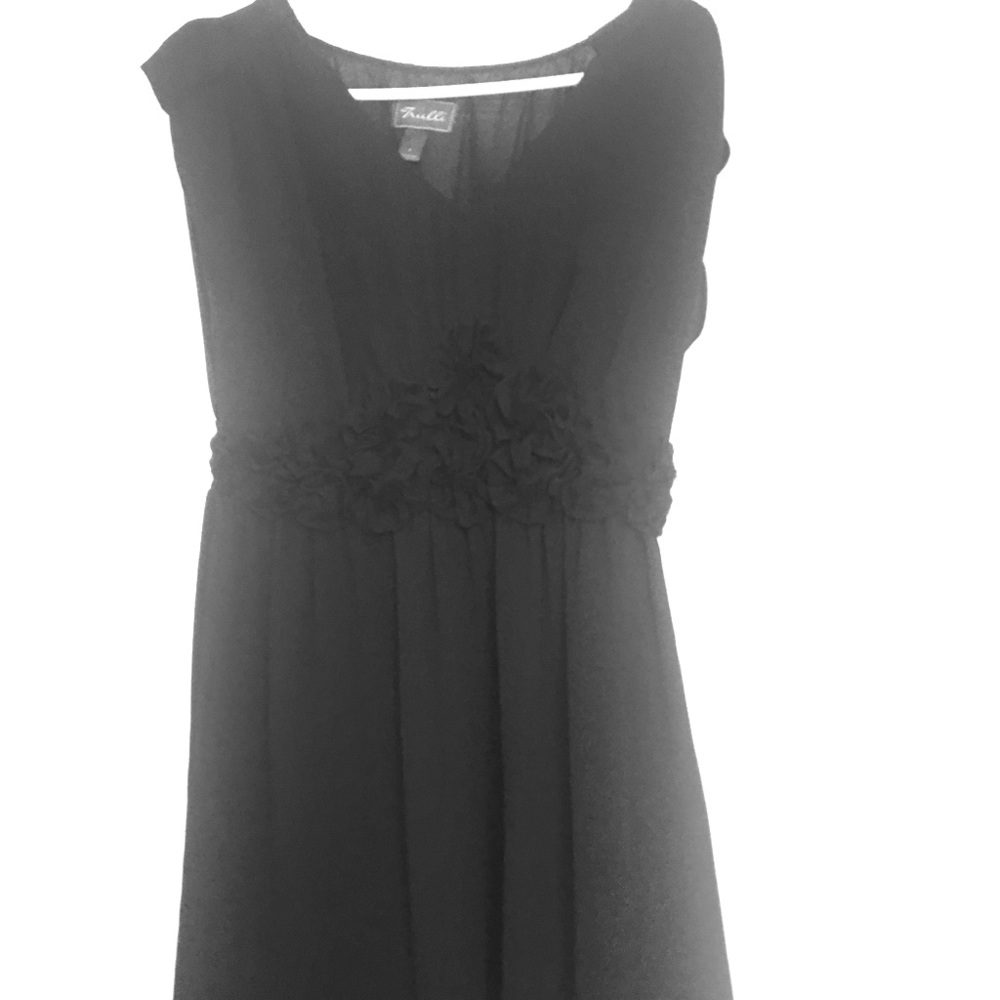 Black Trulli dress from Anthropologie w/ detailing